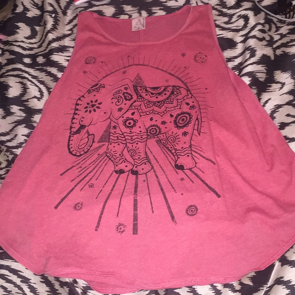 Reddish orange elephant tank